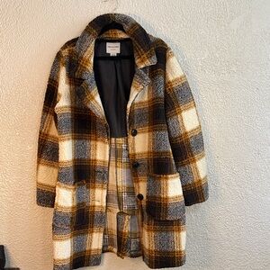 Plaid Fashion Coat